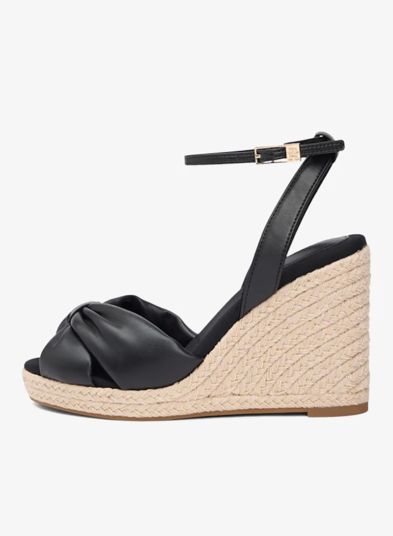 TOMMY HILFIGER Casual Bow High Cork Wedge Sandals